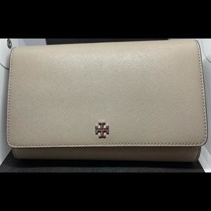 Tory Burch Emerson Chain Wallet Shoulder Leather Crossbody Bag